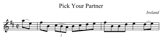 Pick Your Partner - staff notation