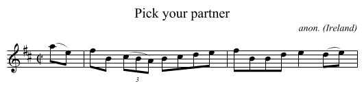 Pick your partner - staff notation