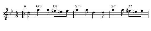 Picking Up Sticks - staff notation