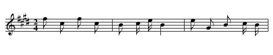 Pie Baicai - staff notation