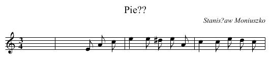 Pie?? - staff notation