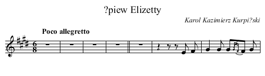 ?piew Elizetty - staff notation