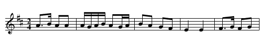 Pigau'r Dur - The Points of Steel - staff notation