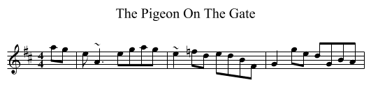Pigeon On The Gate, The  - staff notation