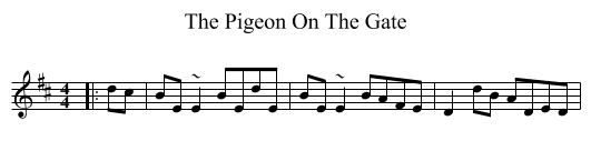 Pigeon On The Gate, The  - staff notation