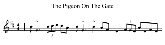 Pigeon On The Gate, The  - staff notation
