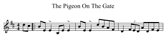 Pigeon On The Gate, The  - staff notation