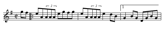 Pigeon on the Gate, The - staff notation