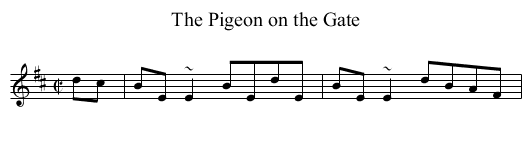 Pigeon on the Gate, The - staff notation