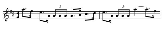 Pigeon on the gate - staff notation