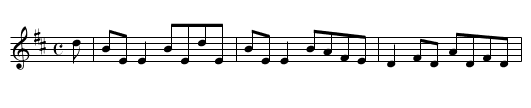 Pigeon on the Gate - staff notation