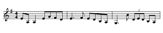 Pigeon on the Gate - staff notation