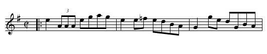 Pigeon on the Gate - staff notation