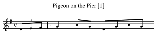 Pigeon on the Pier [1] - staff notation