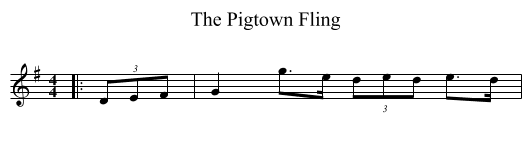 Pigtown Fling, The  - staff notation