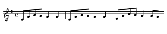 Pilekn&auml;ckaren - staff notation
