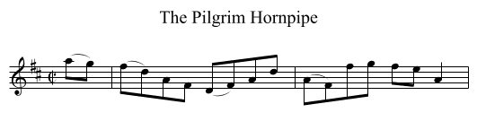 Pilgrim Hornpipe, The - staff notation