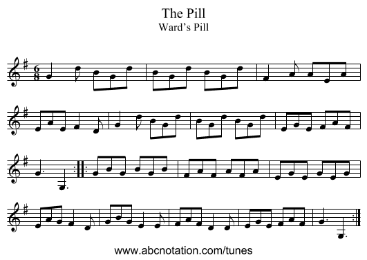 Pill, The - staff notation