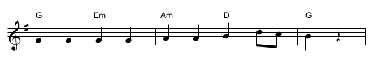 Pinagay Branle - staff notation