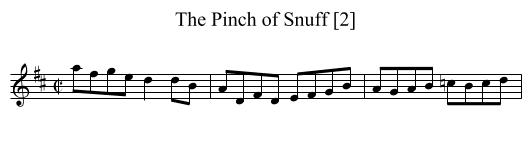 Pinch of Snuff [2], The - staff notation