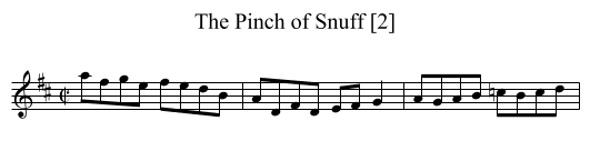 Pinch of Snuff [2], The - staff notation
