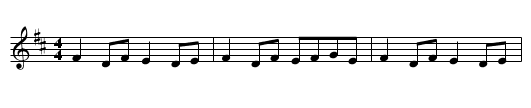 Pinch of Snuff - staff notation