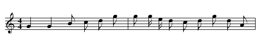 Ping diao - staff notation