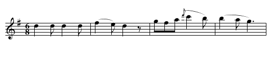 Piocris. CJF.060, La - staff notation