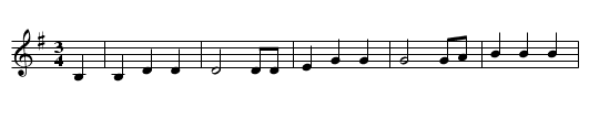 Pioneer's Song - staff notation