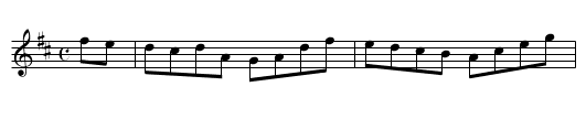 Pìp adhire - staff notation