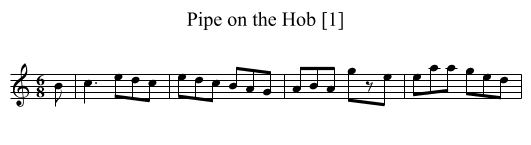 Pipe on the Hob [1] - staff notation