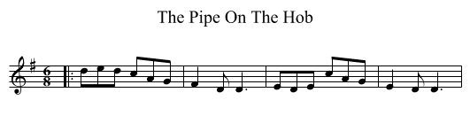 Pipe On The Hob, The  - staff notation