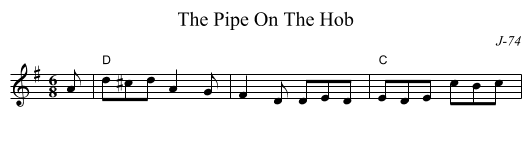Pipe On The Hob, The - staff notation