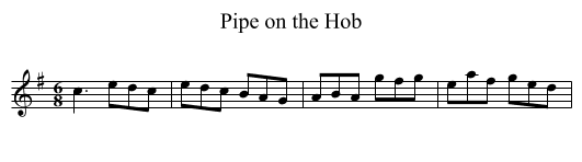 Pipe on the Hob - staff notation
