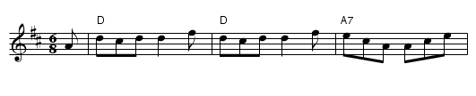 Piper's Fancy - staff notation