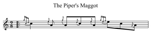 Piper's Maggot, The  - staff notation