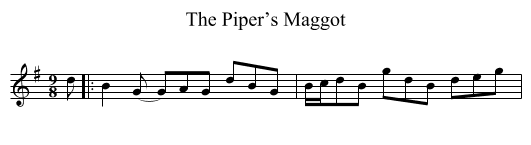 Piper’s Maggot, The - staff notation