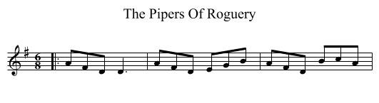 Pipers Of Roguery, The  - staff notation