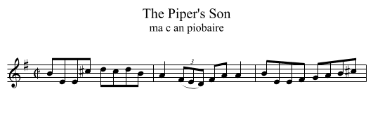 Piper's Son, The  - staff notation