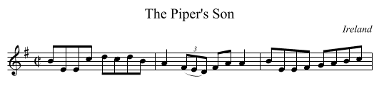 Piper's Son, The  - staff notation
