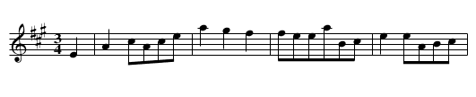 Pistvalsen - staff notation