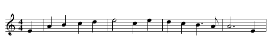 Planting the May - staff notation