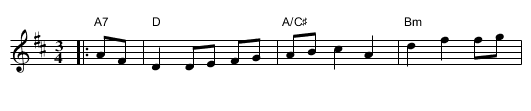 Planxty Hewlett - staff notation