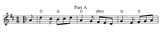 Planxty Irwin - staff notation