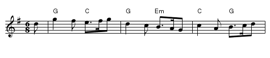 Planxty Irwin - staff notation
