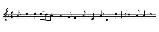 Planxty Johnston - staff notation