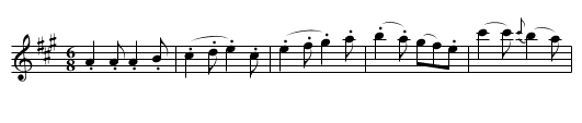 Planxty Kelly - staff notation