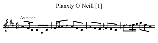 Planxty O’Neill [1] - staff notation