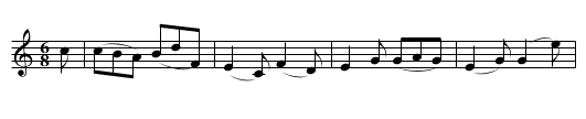 Planxty O’Reilly - staff notation