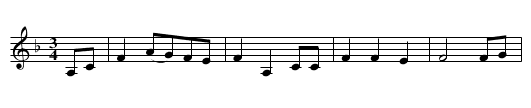 Pleasant and Delightful - staff notation